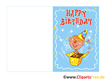 Happy Birthday Glückwunschkarte kostenlos