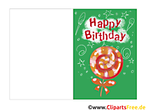 Klappkarten zum Geburtstag selbst basteln kostenlos