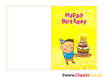 Ücretsiz doğum günü için E-kart