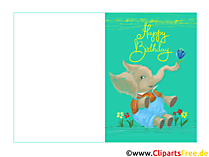 Selbst gestalten Glückwunschkarten zum Geburtstag