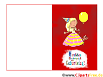 Geburtstag Klappkarte