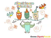 Geburtstagsgrüße herzlich, lustig, kostenlos als Clipart