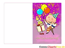 Karten zum Kinder-Geburtstag selbst basteln