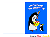 Klappkarte zum Geburtstag drucken