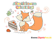 Geburtstags Cliparts gratis herunterladen