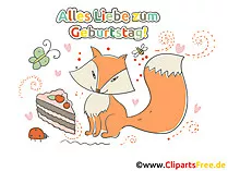Geburtstags Cliparts gratis herunterladen