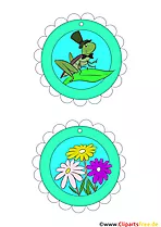Medaille Bastelvorlage zum Drucken