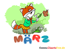 März Clipart - Monate kostenlose Bilder zum Drucken