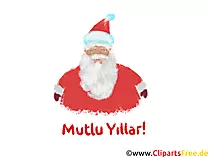 Mutlu Noeller ve Mutlu Yeni Yıl - Kartki z życzeniami w języku tureckim