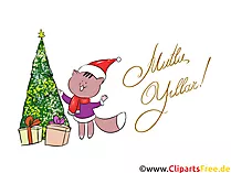 Mutlu Noeller ve Mutlu Yeni Yıl Clipart ücretsiz İndirme