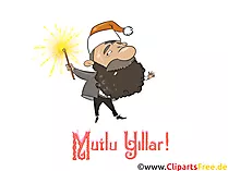 Mutlu Noeller ve Mutlu Yeni Yıl E-Karti ücretsiz İndirme