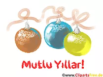 Mutlu yeni yıl tebrik kartı ücretsiz indir