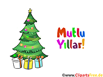 Mutlu Yıllar Tebrik Kartı