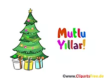 Mutlu Yıllar Tebrik Kartı