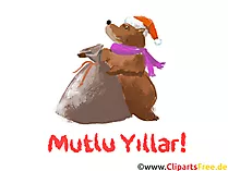 Yılbaşı tebrik kartı ücretsiz indir