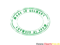 Gratis Stempel Made in Germany in grün