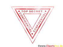 Kostenloser Stempel Top Secret