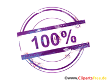 Stempel Clipart 100 Prozent