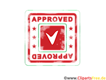Stempel Clipart genehmigt
