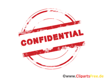 Stempel Schrift Confidential