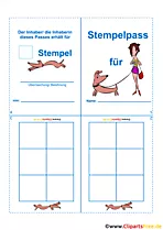 Stempelpass Vorlage als PDF zum Drucken