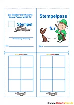 Stempelpass Vorlage Grundschule