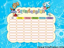 Stundenplan ausdrucken