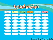 Stundenplan Grundschule