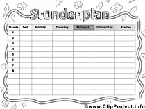 Stundenplan selbst gestalten