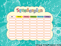 Stundenplan zum Ausdrucken kostenlos