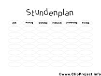 Stundenplan zum selber machen kostenlos