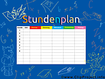 Stundenplanvorlage