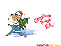 Ekartka Szczęśliwego Nowego Roku