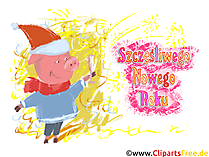 Kliparty Nowy Rok darmowe