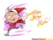 Szczęśliwy nowy rok darmowe clipart