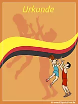 Urkunde Basketball kostenlos zum Drucken