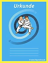 Urkunde Judo kostenlos zum Ausdrucken
