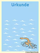 Urkunde Schwimmen - Urkunden für Kinder