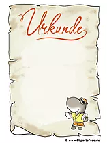 Urkunde Vorlage