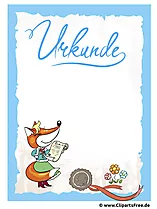 Urkunde Vorlage gratis