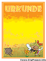 Urkunden Vorlage
