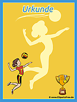 Volleyball Urkunden kostenlos