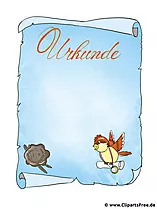 Vorlage Urkunde