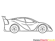 Dekupiersäge Vorlage Sportauto gratis