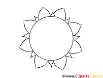 Sonne Laubsägevorlage zu Ostern