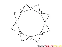 Sonne Laubsägevorlage zu Ostern