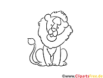 Löwe Laubsägevorlage Bastel-Anleitung kostenlos