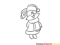 Laubsäge Vorlagen Hase zu Weihnachten