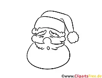 Laubsägearbeiten Vorlage kostenlos zu Weihnachten Weihnachtsmann