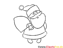 Weihnachtsmann, Santa Holz Vorlage zum Aussägen